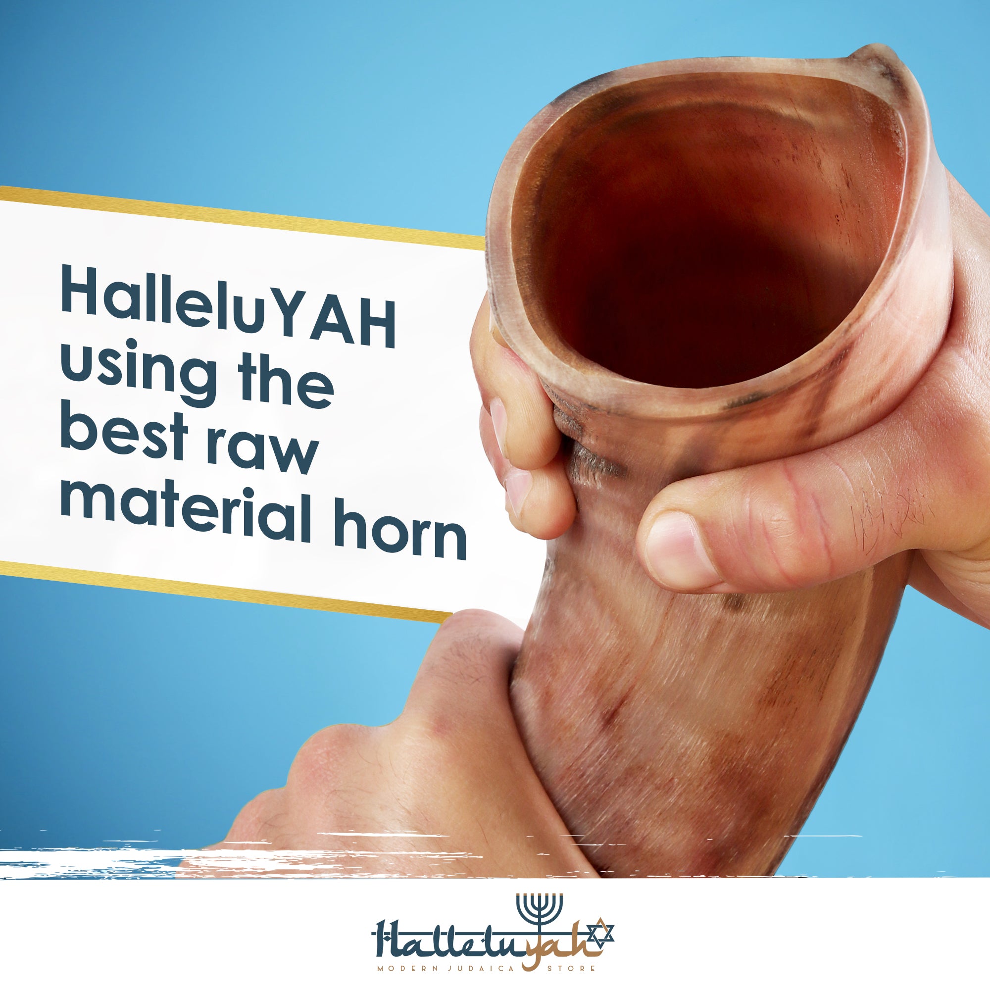 Kudu Shofar Half - halleluyah