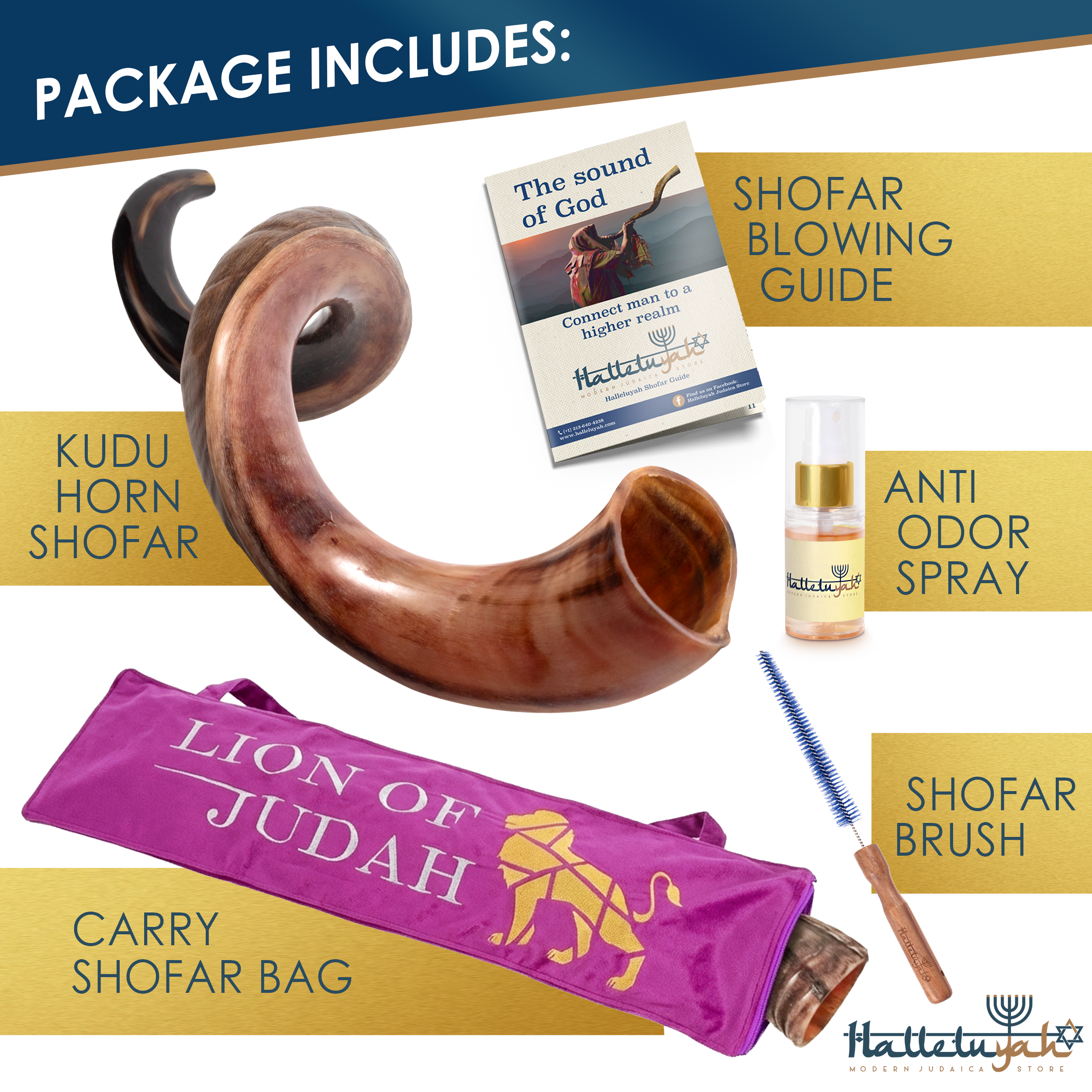 Half Polished Kudu Set - halleluyah