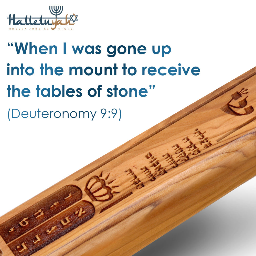 HalleluYAH Olive Wood Mezuzah Hand Made from Bethlehem (Collection) - halleluyah