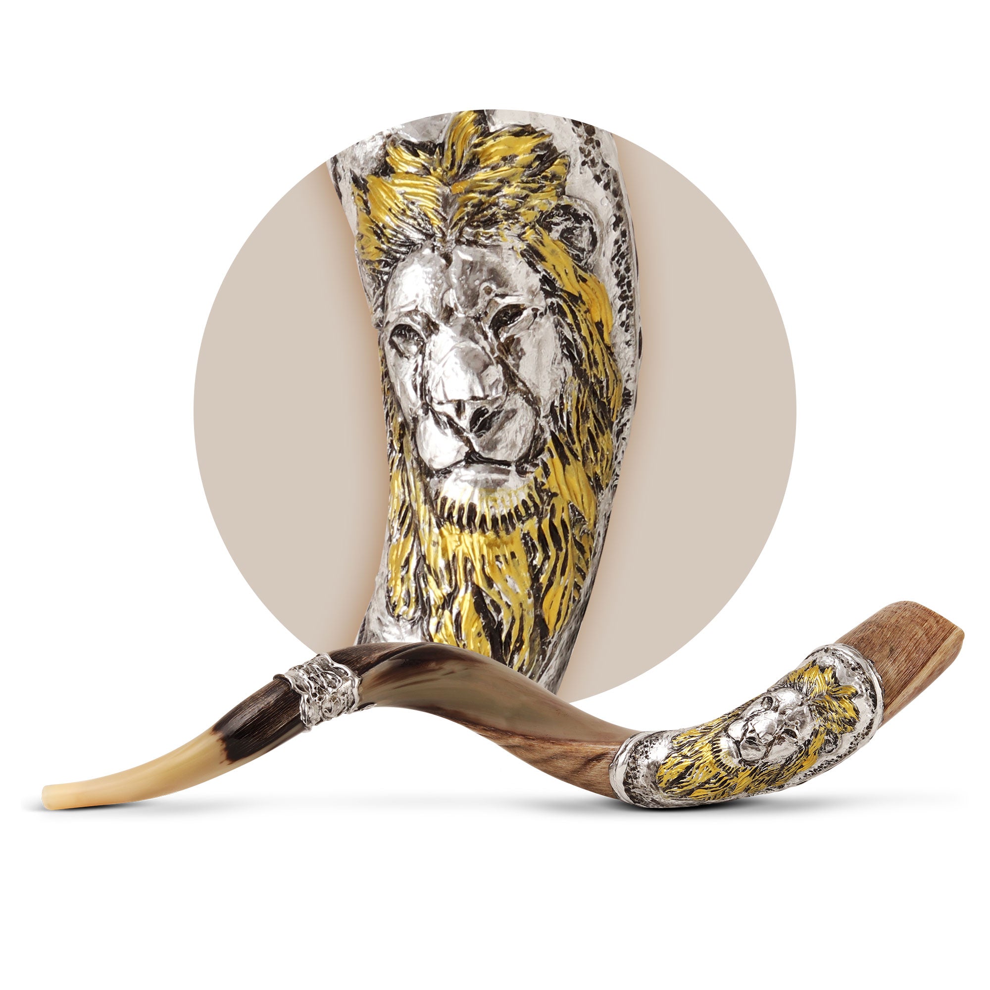 Shofar In Corno Di Kudu Originale Da Israele - Semi-lucidato, 35-50cm, Con Borsa E Guida - Foto 5