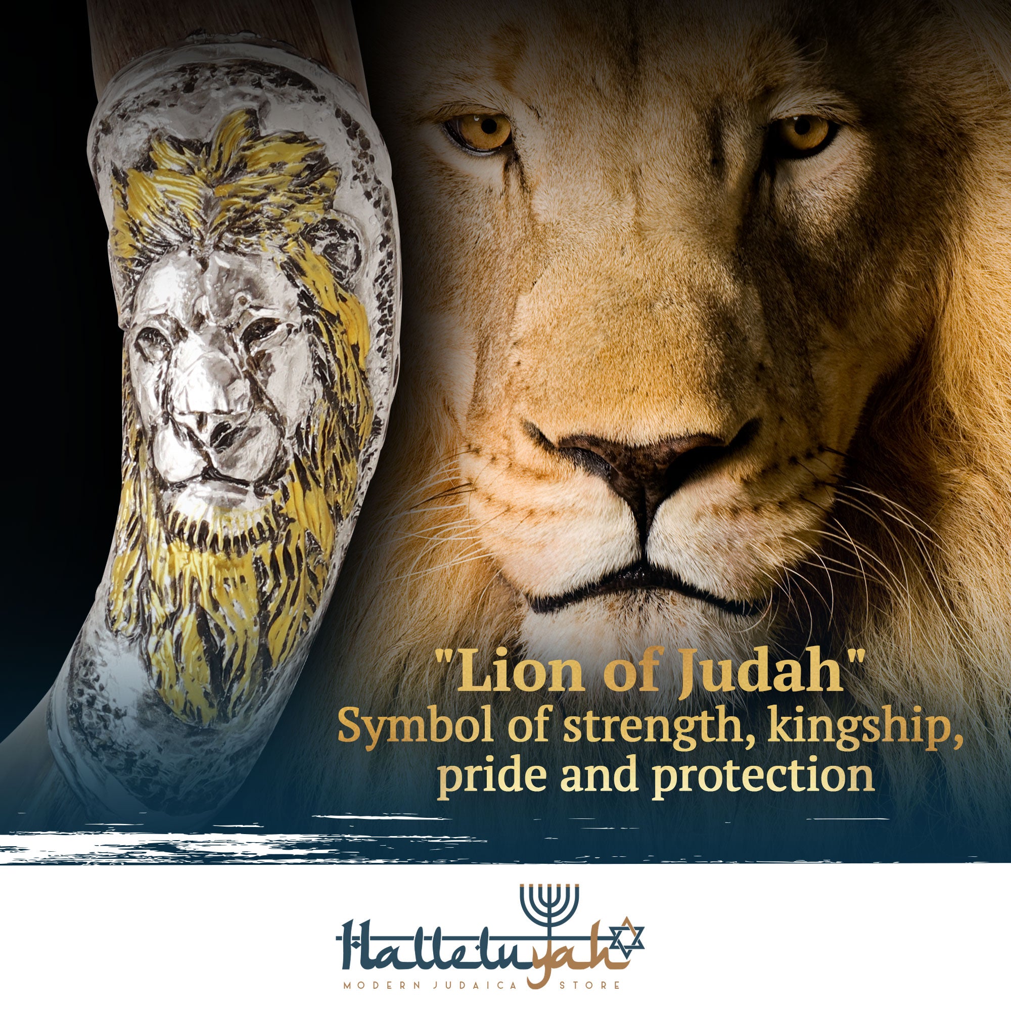 Kudu Decorated - Lion of Judah - halleluyah